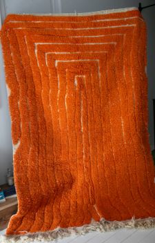 LE TAPIS MAROCAIN ORANGE "ZLABIA"